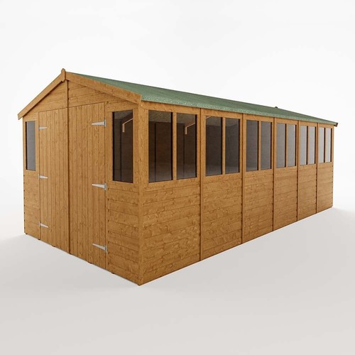 18x19 wooden garden shed - 18x19,