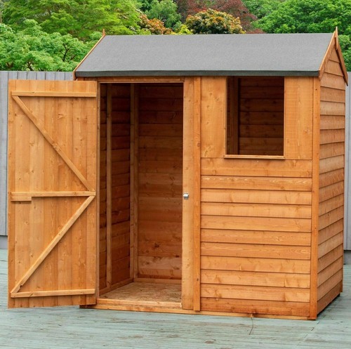 6x4 reverse apex shed garden - reverse,