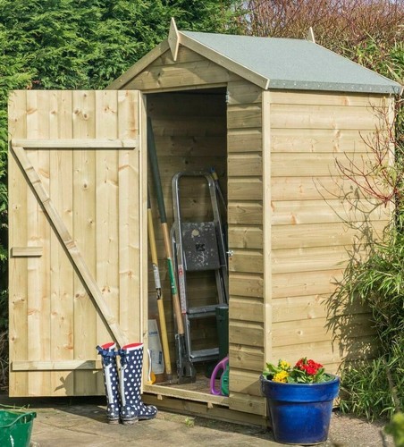 4x3 wooden garden shed - wooden, shiplap