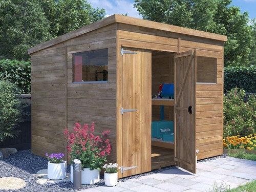 Wooden garden shed 8ft - shed,