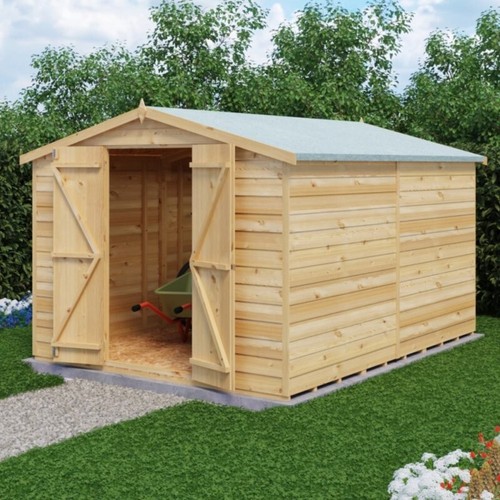 10x8 wooden garden shed apex - 10x8,