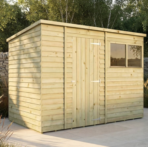 10x6 pent wooden shed single - 10x6,