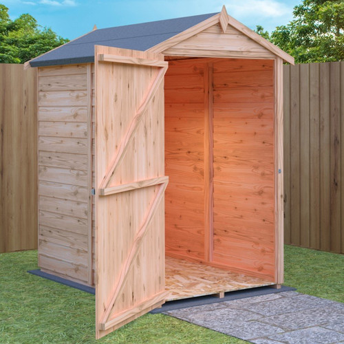 5x3 wooden garden shed - wooden, apex