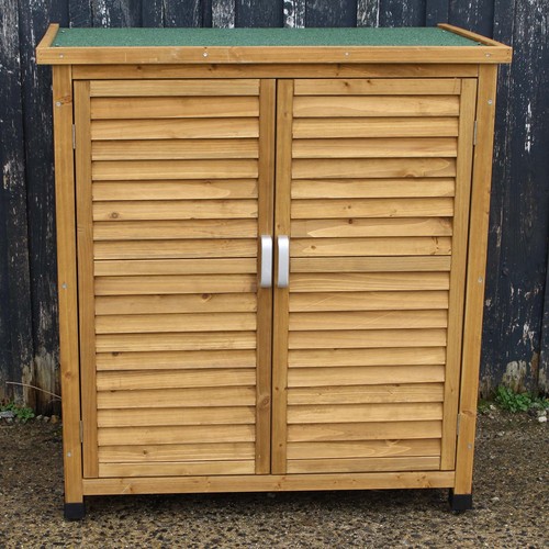 Wooden garden shed - garden,