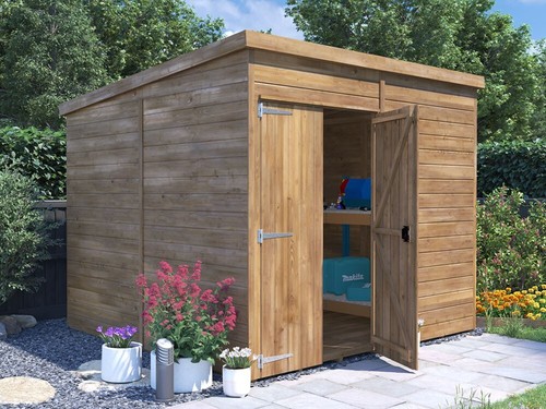 Wooden bike shed - ft, x