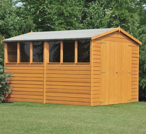 10x6 wooden garden shed - wooden,