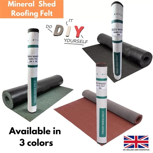 Mineral shed roofing - roofing, felt