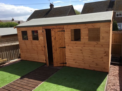 Wooden shed in - shed,