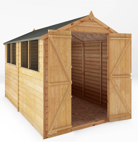 10x6 wooden garden - 10x6, shed