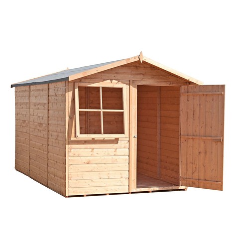 10x7 wooden garden shed apex - 10x7,