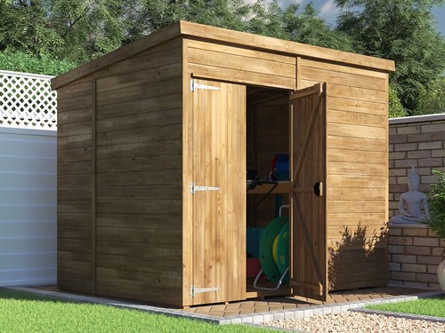 Wooden bike shed - 8ft, x