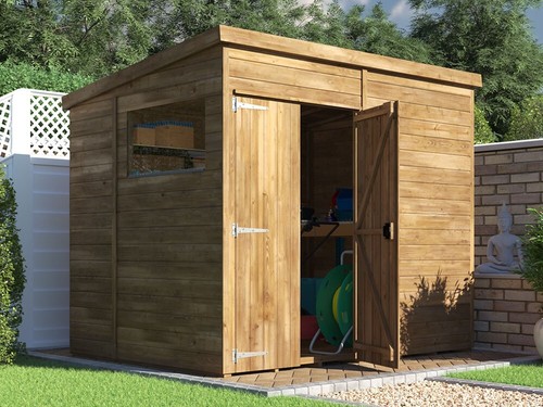 Wooden bike shed - shed, x