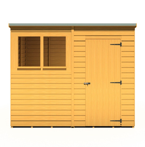 8x6 wooden pent shed single - pent,
